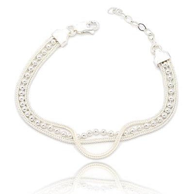 Hasır Geflecht-Armband aus 925 Sterling Silber im Orient-Stil