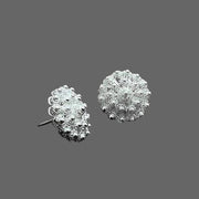 Telkari Ohrstecker Bereket aus 925 Sterling Silber im runden Blumen-Design