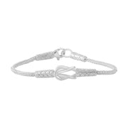 Kazaziye Armband aus 925 Silber mit Knotenmotiv, handgefertigt im orientalischen Stil, unisex