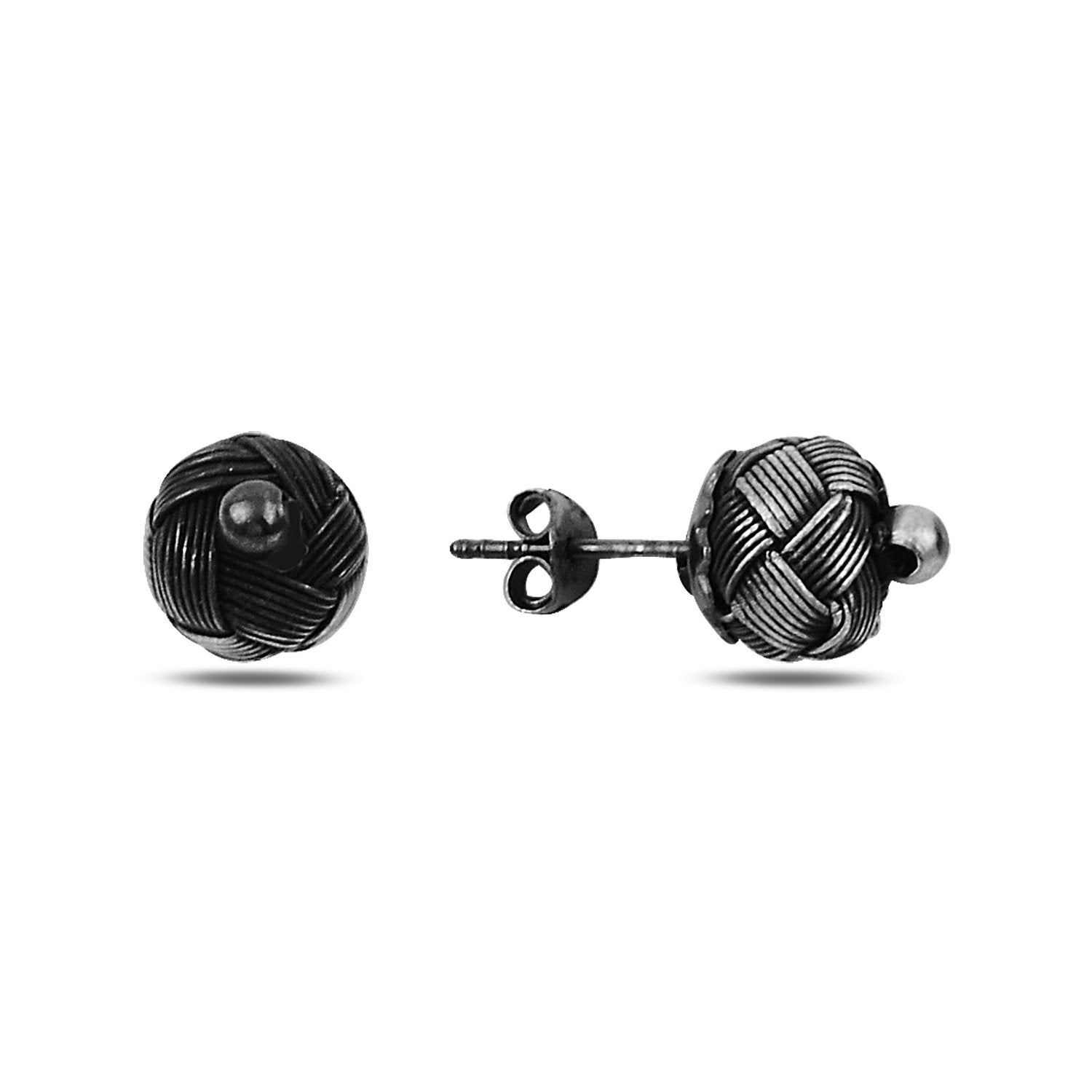 Kazaziye Ohrstecker aus 925 Sterling Silber, filigraner Knotenkopf in Handarbeit, leicht und angenehm zu tragen
