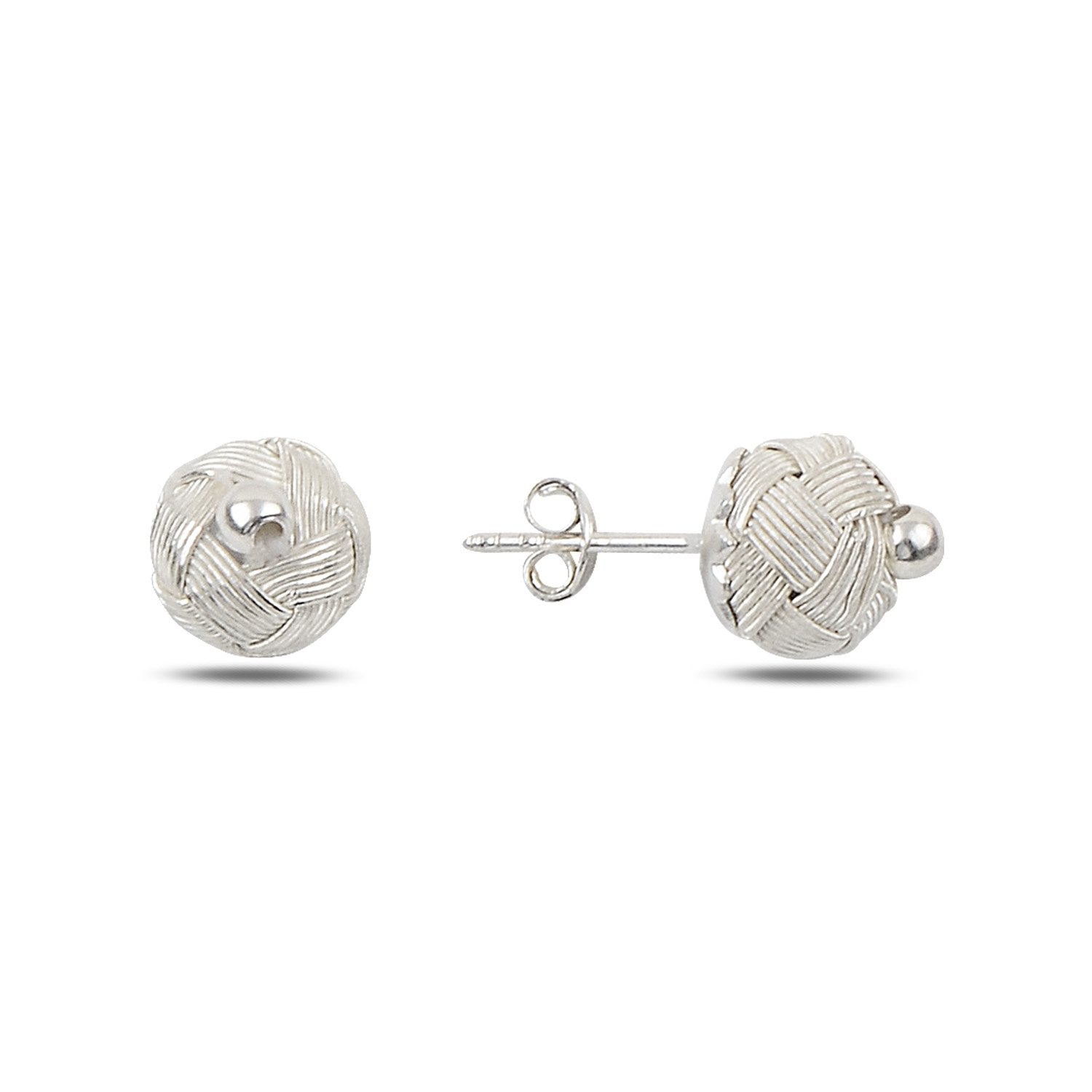 Kazaziye Ohrstecker aus 925 Sterling Silber, filigraner Knotenkopf in Handarbeit, leicht und angenehm zu tragen