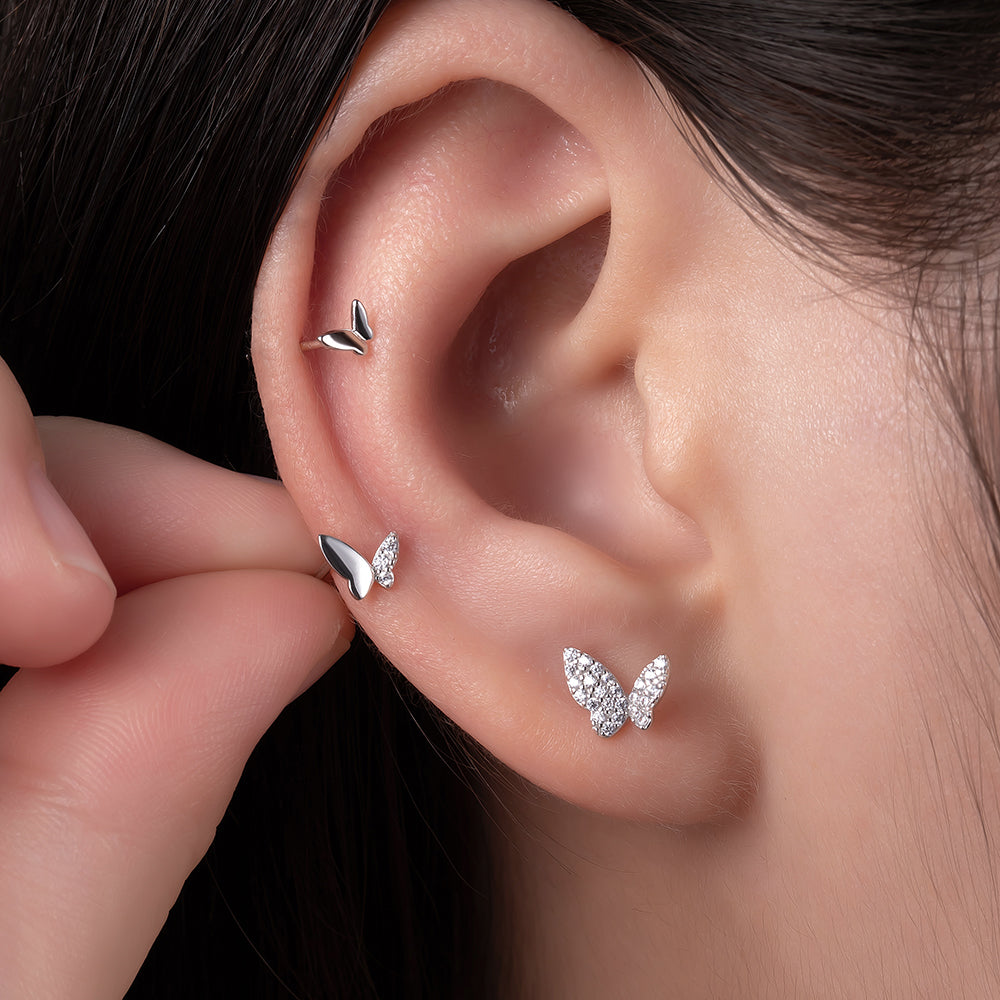 Butterfly – 6er Set Ohrstecker