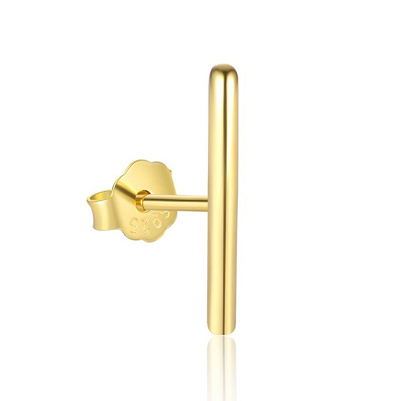 Gerades Stäbchen-Ohrpiercing aus 925 Sterling Silber, minimalistisch, in drei Längen erhältlich, schlichtes modernes Design