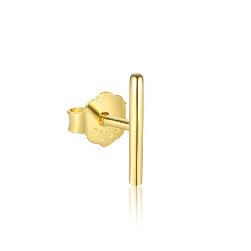 Gerades Stäbchen-Ohrpiercing aus 925 Sterling Silber, minimalistisch, in drei Längen erhältlich, schlichtes modernes Design