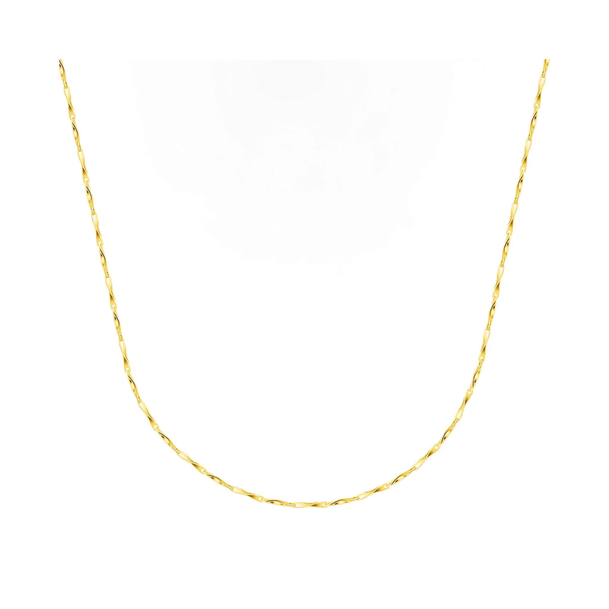 Feine Ingot-Kette aus 925 Sterling Silber, wahlweise 18K vergoldet oder rhodiniert, 40 cm + 5 cm Verlängerung