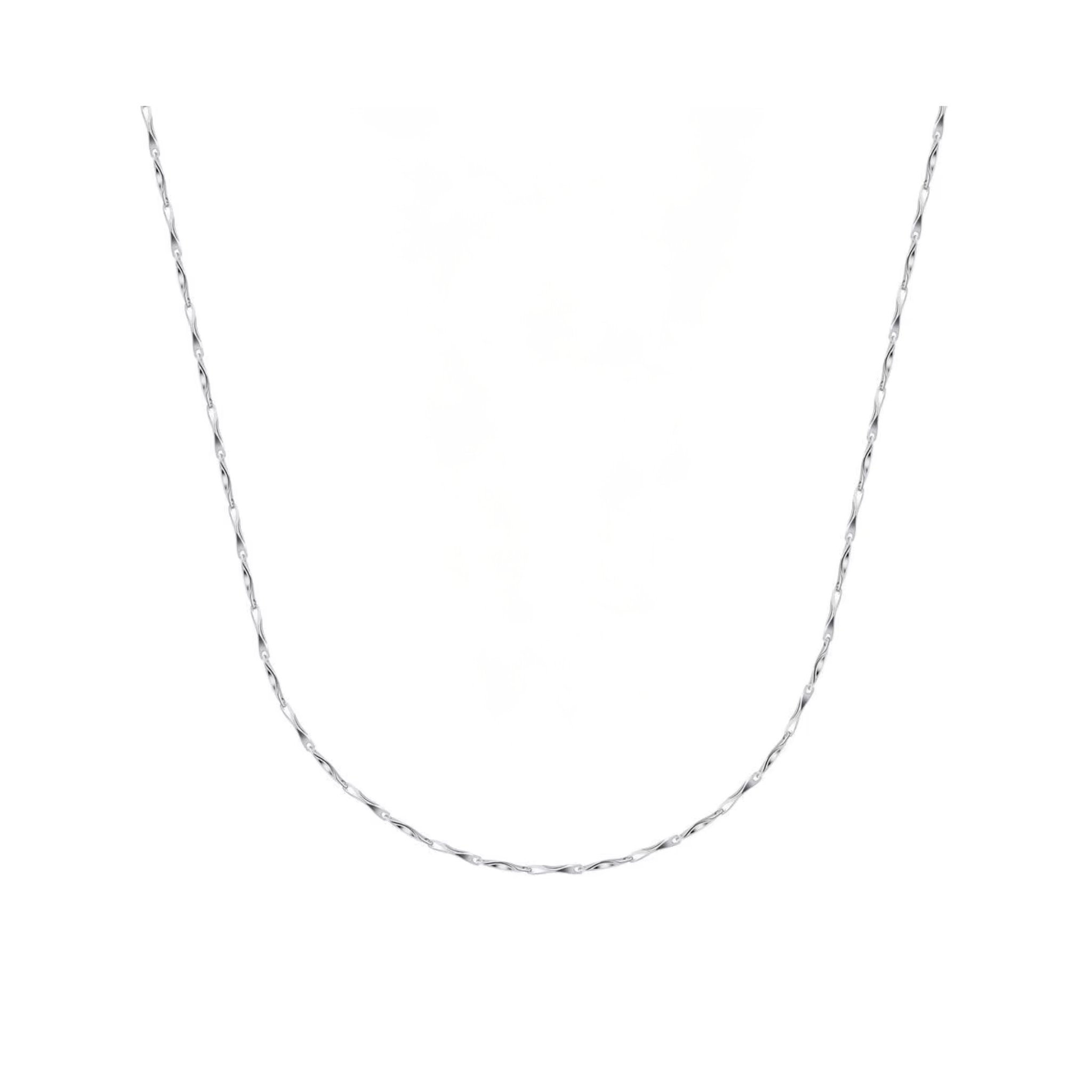 Feine Ingot-Kette aus 925 Sterling Silber, wahlweise 18K vergoldet oder rhodiniert, 40 cm + 5 cm Verlängerung