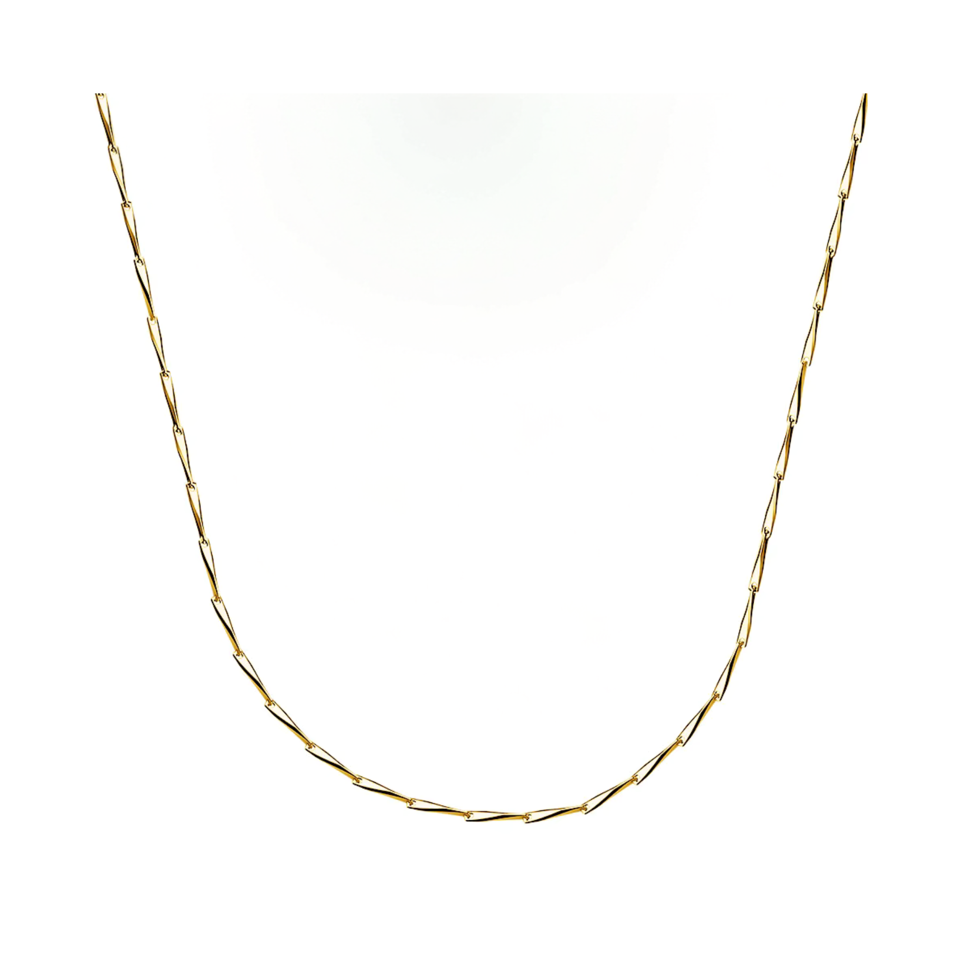 Seed-Gliederkette aus 925 Sterling Silber, 40 cm + 5 cm verlängerbar, optional rhodiniert oder 18K vergoldet, polierte Oberfläche.