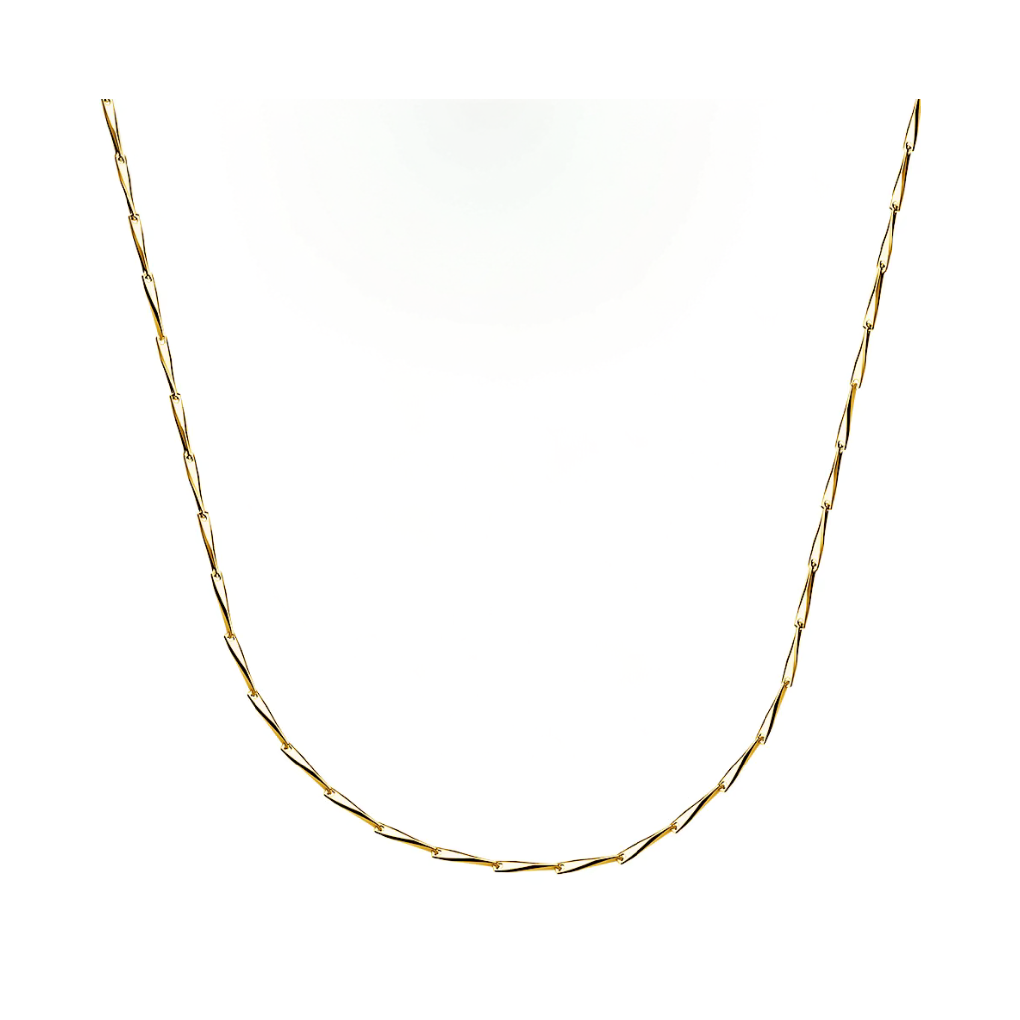 Seed-Gliederkette aus 925 Sterling Silber, 40 cm + 5 cm verlängerbar, optional rhodiniert oder 18K vergoldet, polierte Oberfläche.