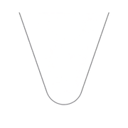 Snake-Kette aus 925 Sterling Silber, 40 cm + 5 cm verlängerbar, poliert, wahlweise rhodiniert oder 18K vergoldet.