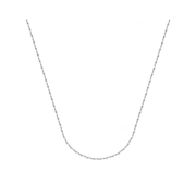 Star-Kette aus 925 Sterling Silber, 40 cm + 5 cm verlängerbar, poliert, wahlweise rhodiniert oder 18K vergoldet.