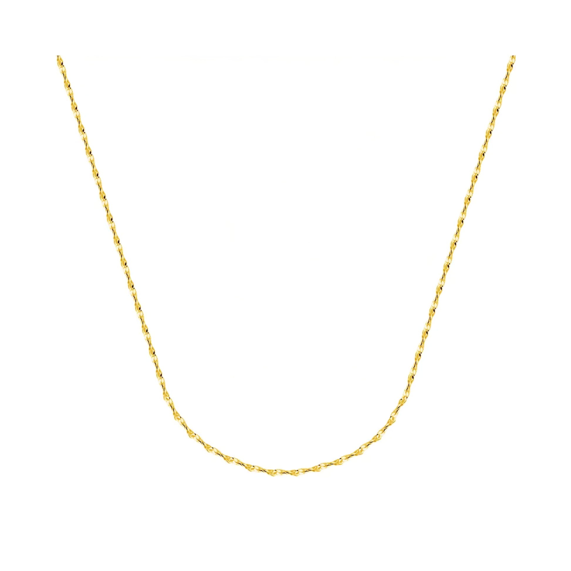 Star-Kette aus 925 Sterling Silber, 40 cm + 5 cm verlängerbar, poliert, wahlweise rhodiniert oder 18K vergoldet.