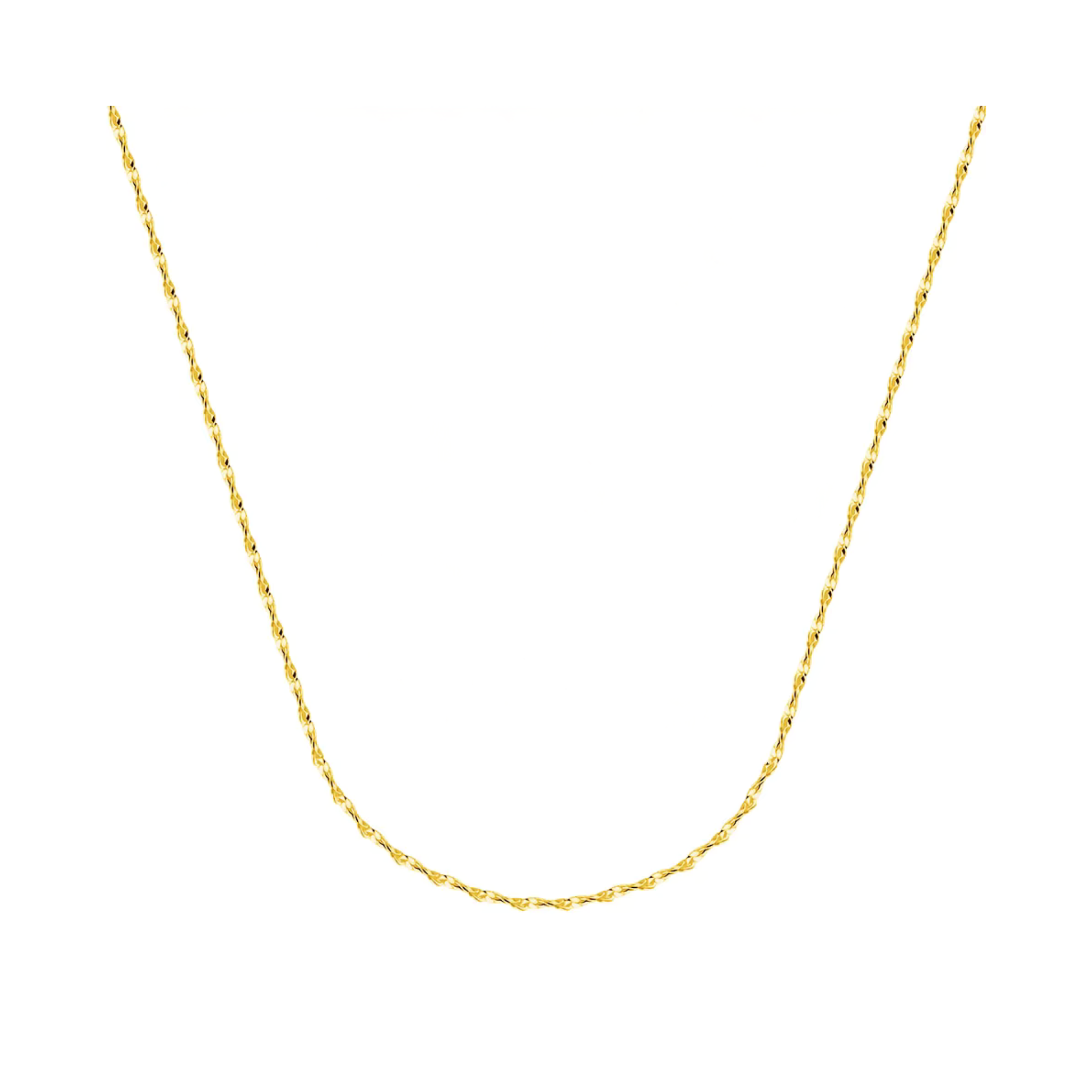 Star-Kette aus 925 Sterling Silber, 40 cm + 5 cm verlängerbar, poliert, wahlweise rhodiniert oder 18K vergoldet.